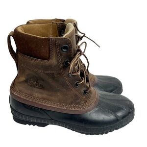 SOREL Cheyanne Men's Size 8 Waterproof Duck Boot With leather upper